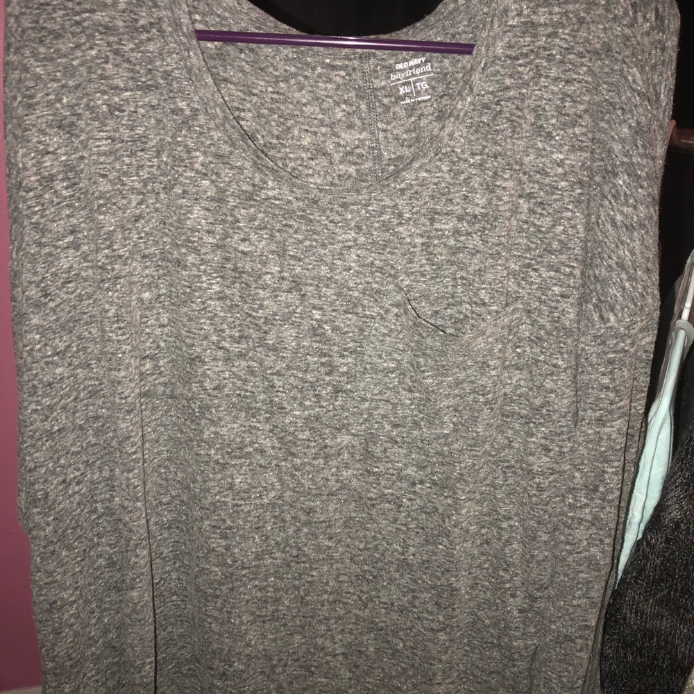Gray Long Sleeve Tee